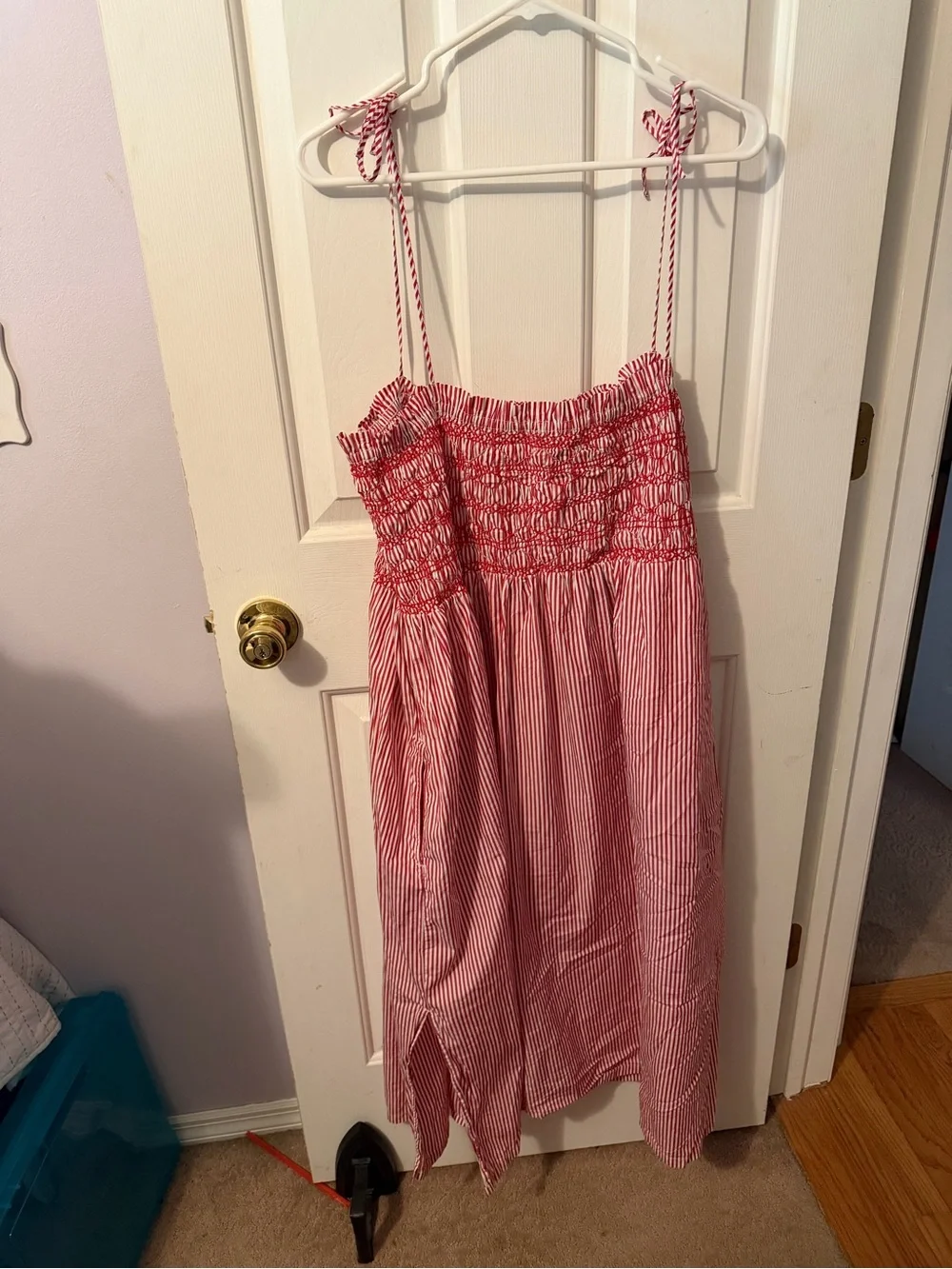 J. Crew Paloma dress in striped cotton poplin